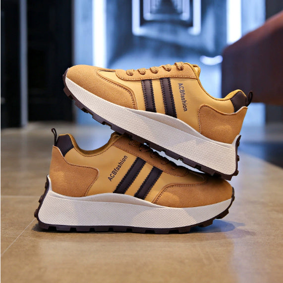 Chaussures décontractées polyvalentes à semelles épaisses pour femmes, chaussures rehaussantes
