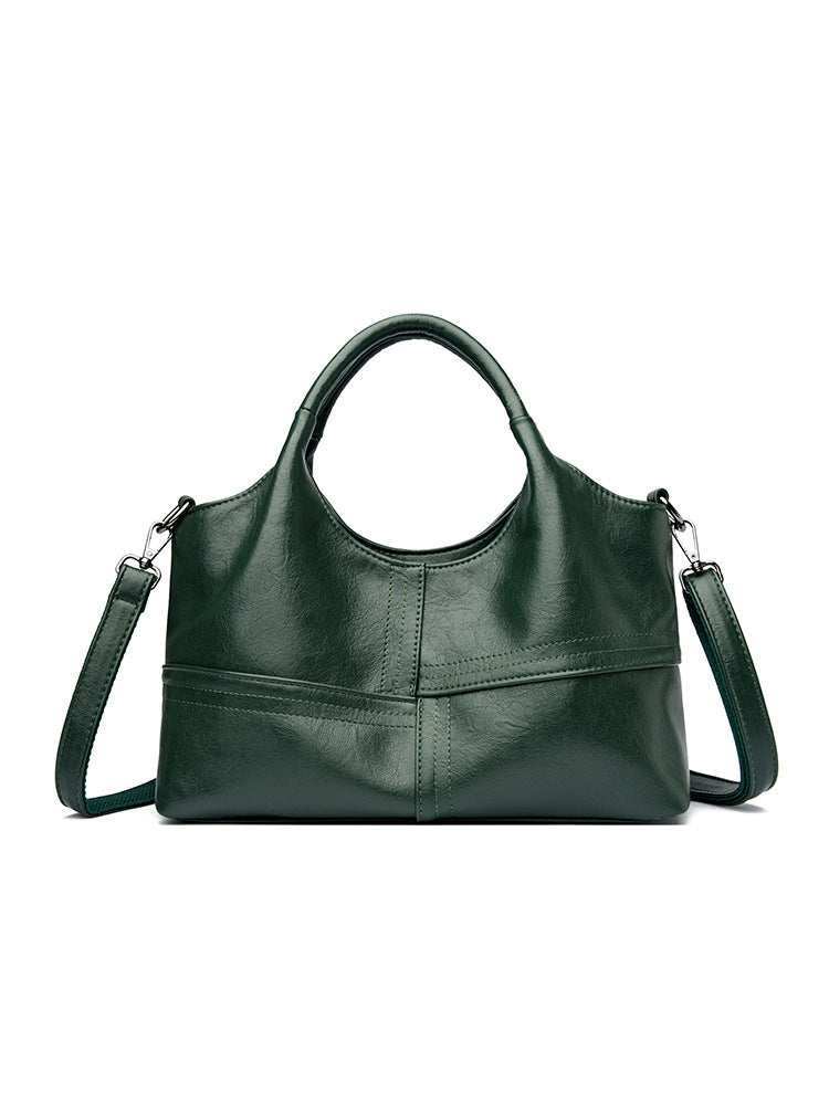Sac à main en cuir souple pour femme, sac à bandoulière léger et de grande capacité