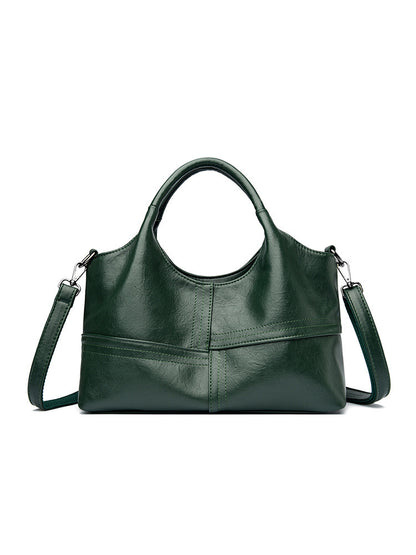 Sac à main en cuir souple pour femme, sac à bandoulière léger et de grande capacité