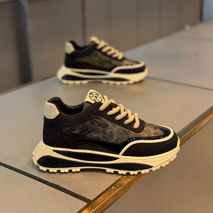 Baskets Homme Épaisses Rétro & Résistantes