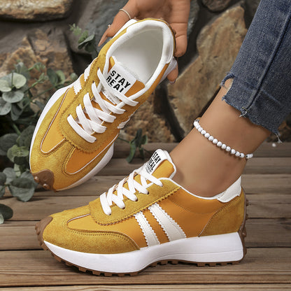 Chaussures décontractées respirantes à semelle épaisse pour femmes