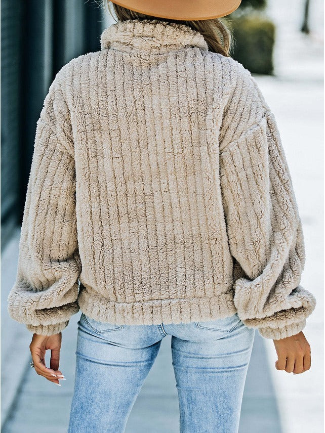 Manteau Femme Chaud en Peluche