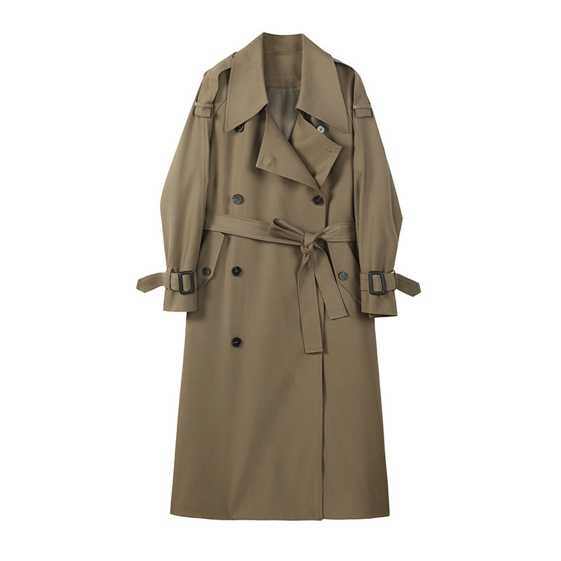 Trench long à manches longues pour femme – Nouvelle collection printemps et automne