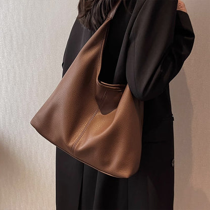 Sac à main en cuir de vachette de grande capacité pour femme