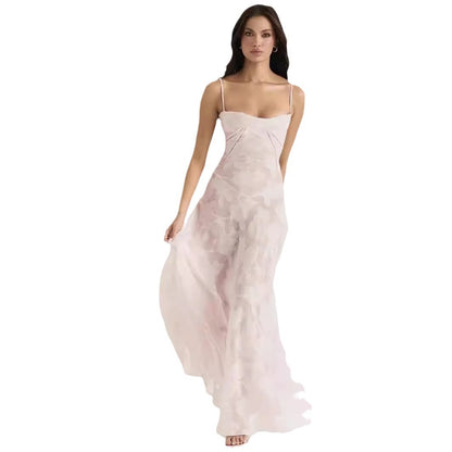 Robe jupe à bretelles en dentelle française