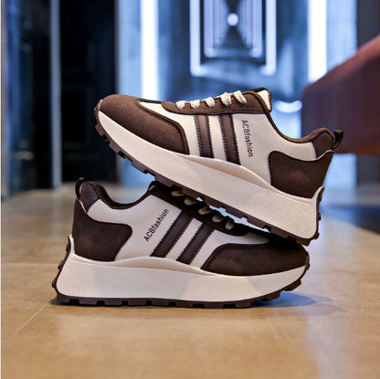 Chaussures décontractées polyvalentes à semelles épaisses pour femmes, chaussures rehaussantes