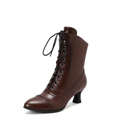 Bottes Martin pour Femme Grande Taille à Talons Hauts