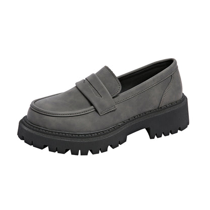 Mocassins à enfiler à talon bas de style britannique