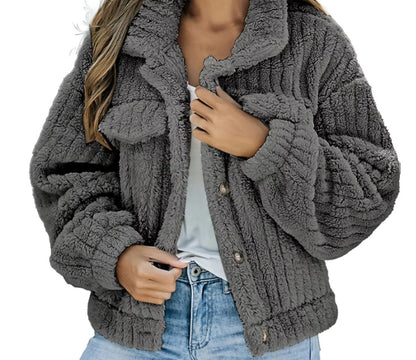 Manteau Femme Chaud en Peluche