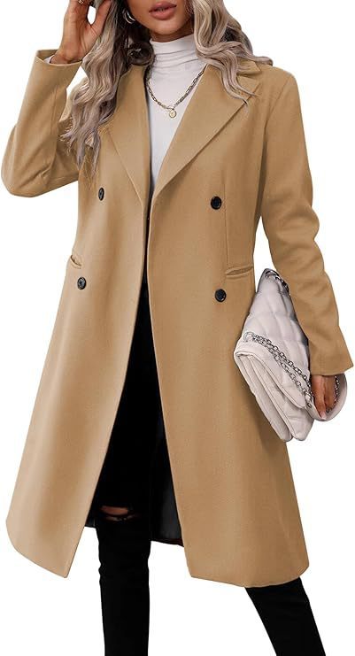 Nouveau manteau long en laine pour femme – Collection automne et hiver