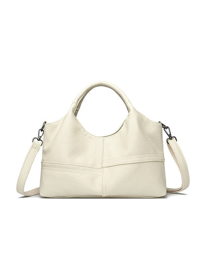 Sac à main en cuir souple pour femme, sac à bandoulière léger et de grande capacité