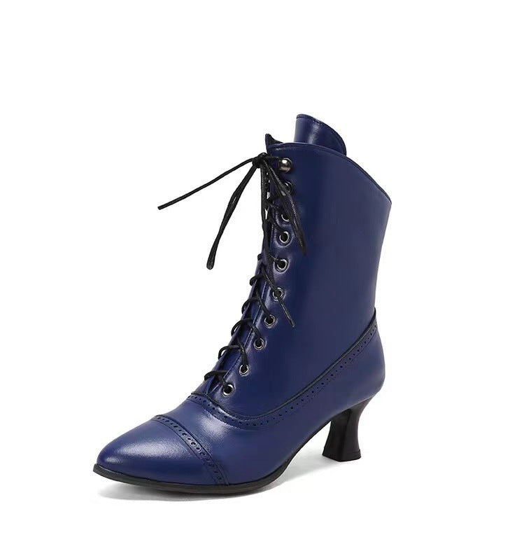 Bottes Martin pour Femme Grande Taille à Talons Hauts