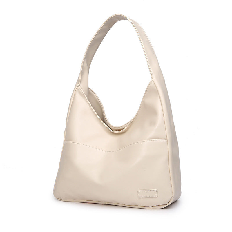 Sac fourre-tout en PU grande capacité pour femme, sac à bandoulière simple
