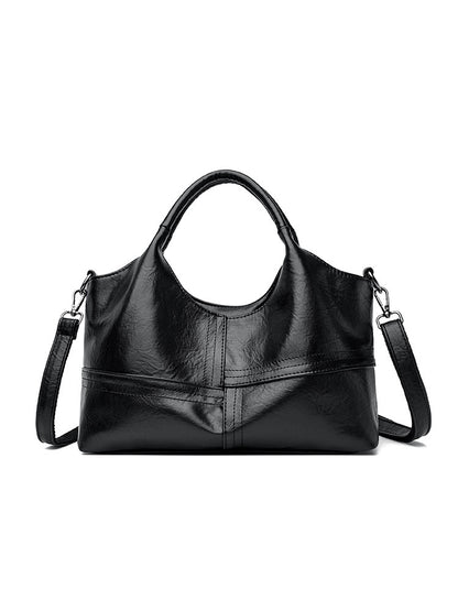 Sac à main en cuir souple pour femme, sac à bandoulière léger et de grande capacité