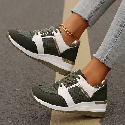 Sneakers Décontractées Femme Semelle Épaisse