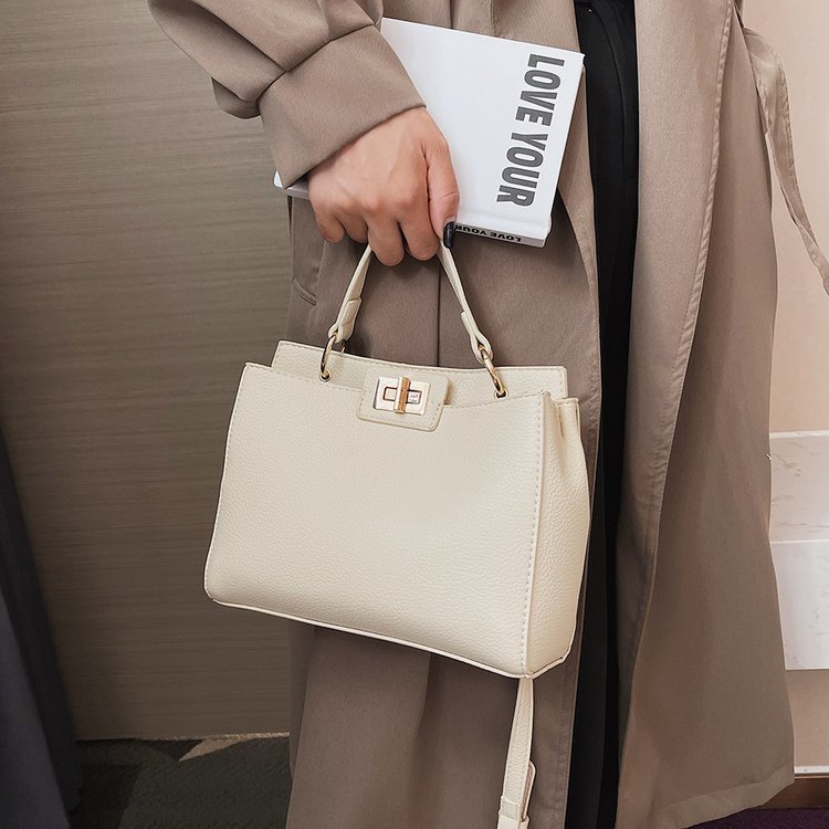 Sac messager de grande capacité, simple, élégant et texturé