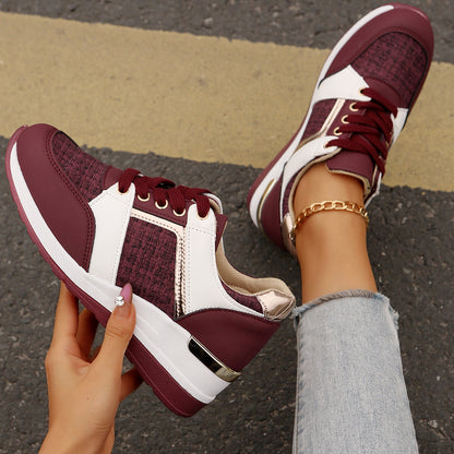 Sneakers Décontractées Femme Semelle Épaisse