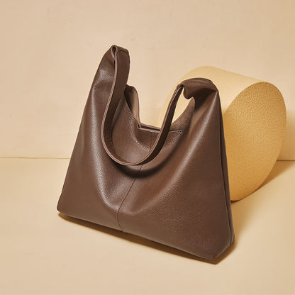 Sac à main en cuir de vachette de grande capacité pour femme