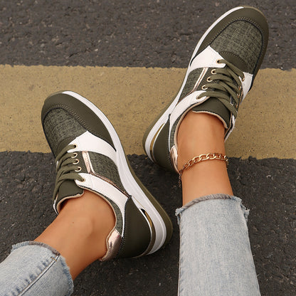 Sneakers Décontractées Femme Semelle Épaisse