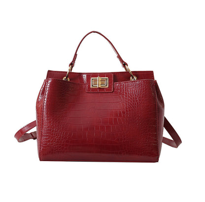 Sac messager de grande capacité, simple, élégant et texturé