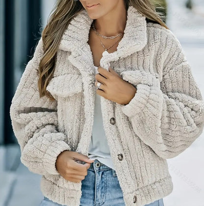 Manteau Femme Chaud en Peluche